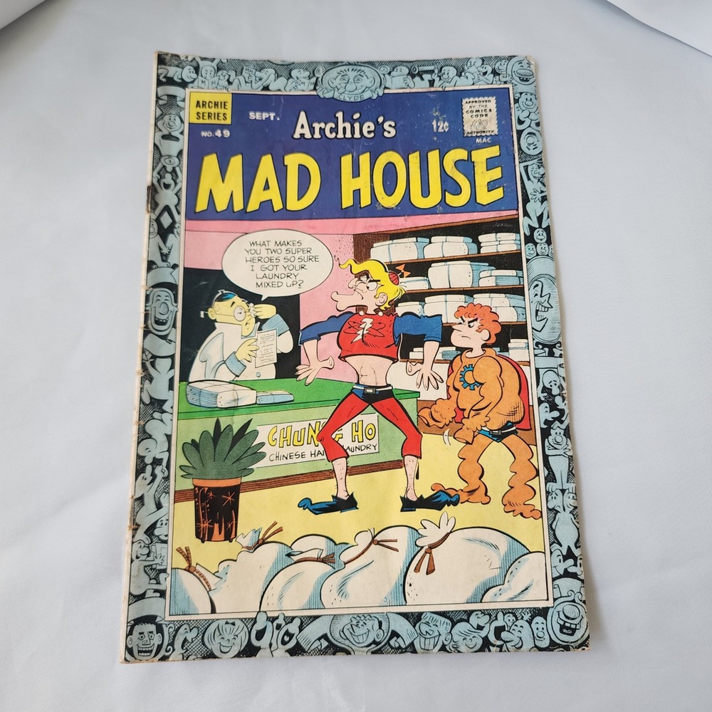 Archies Mad House No #49 Comic Book September 1966 Sabrina Story FN Vintage B&B